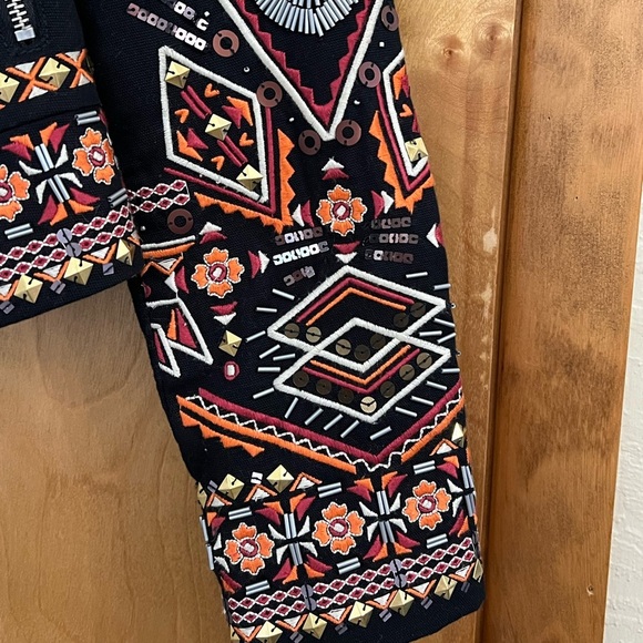 INC. Beaded, Embroidered, Sequined Jacket S - Picture 4 of 5